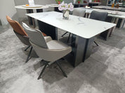 Dining Table Super Crystal Stainless Steel LKD075DTYX | LEUKHOME