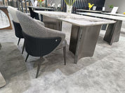 Dining Table Super Crystal Stainless Steel LKD076DTYX | LEUKHOME