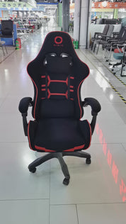 Gaming Chair Red Adjustable Height (1 Chair) LKG007GCYN | LEUKHOME