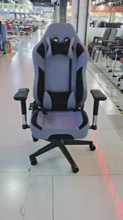 Gaming Chair Grey Adjustable Height (1 Chair) LKG010GCYN | LEUKHOME