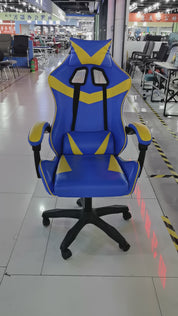 Gaming Chair Blue Adjustable Height (1 Chair) LKG003GCYN | LEUKHOME