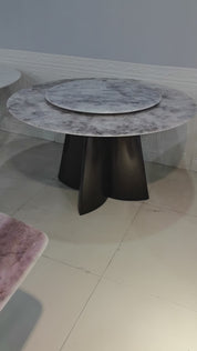 Dining Table Super Crystal Stainless Steel LKD114DTHX | LEUKHOME