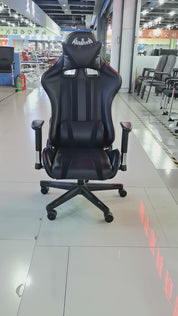 Gaming Chair Black Adjustable Height (1 Chair) LKG004GCYN | LEUKHOME