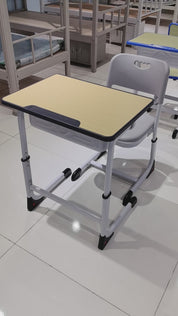 Single Desk and Chair, 2 Sets (2 Tables+2 Chairs) LKS207DKTSL | LEUKHOME