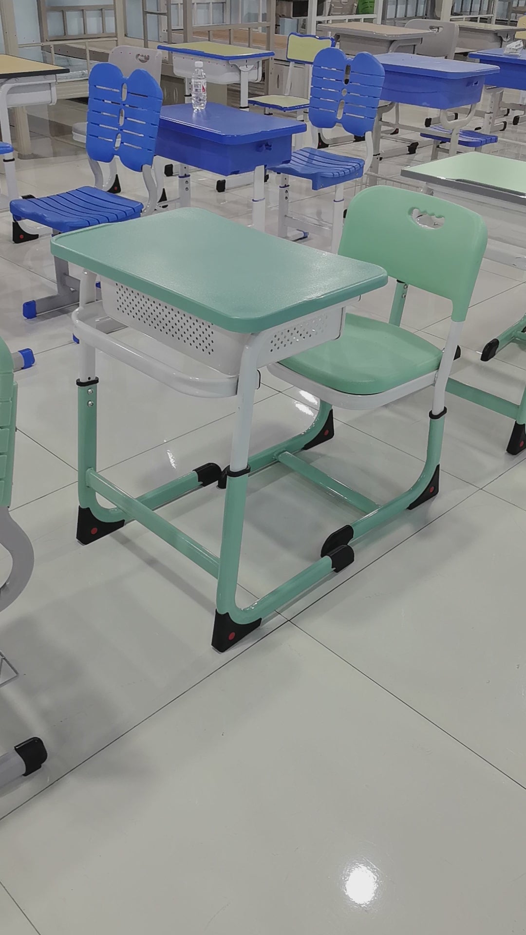 Single Desk and Chair, 2 Sets (2 Tables+2 Chairs) LKS205DKTSL | LEUKHOME