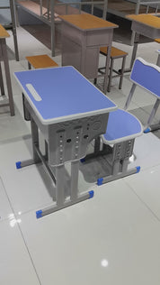 Single Desk and Chair, 2 Sets (2 Tables+2 Chairs) LKS701DKTSL | LEUKHOME