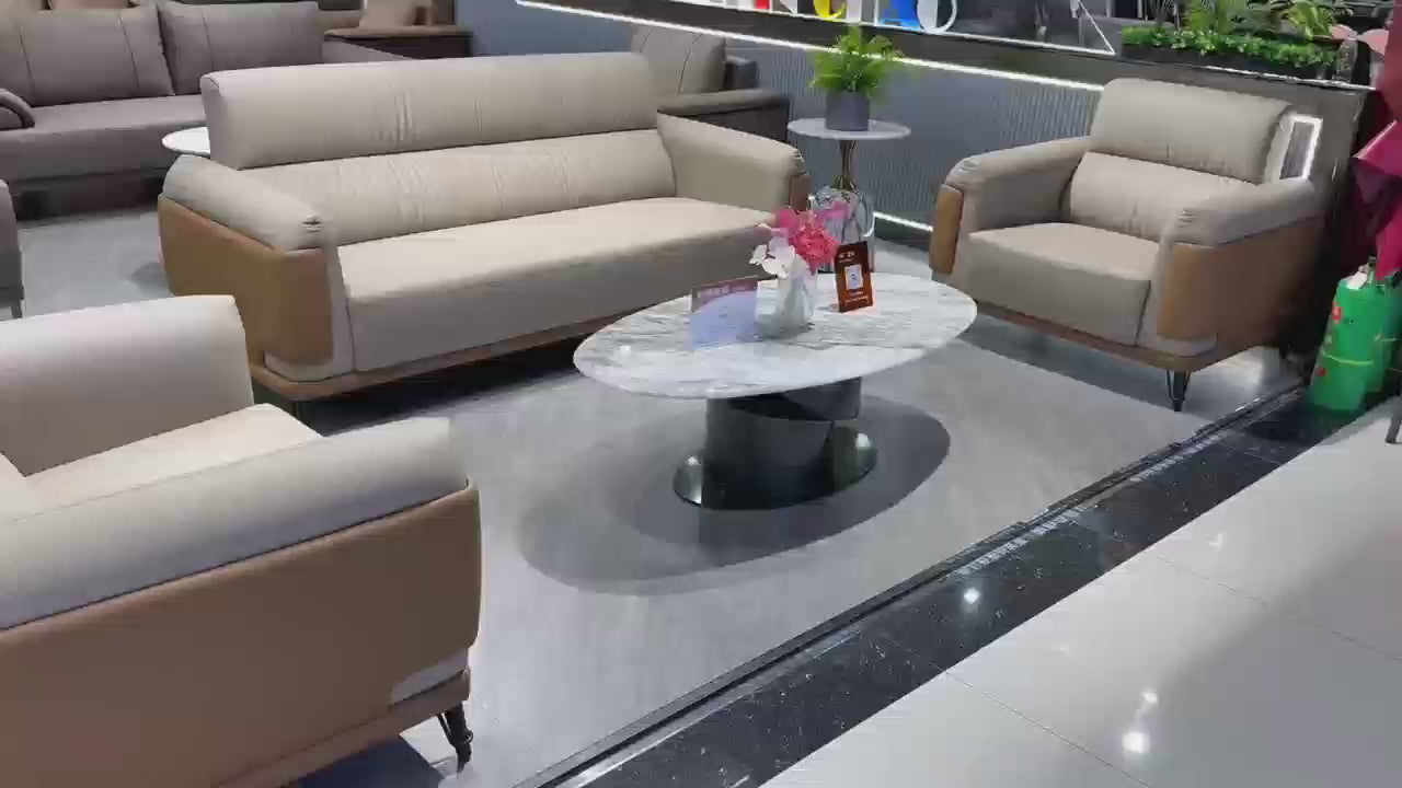 Sofa Set Eco Leather (3+1+1) LKL037SFXC | LEUKHOME