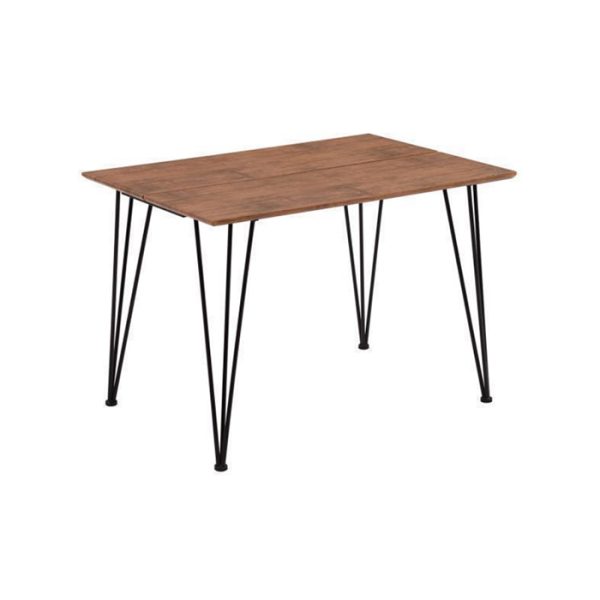 Rectangular Dining Table - Retro Industrial Design | LEUKHOME