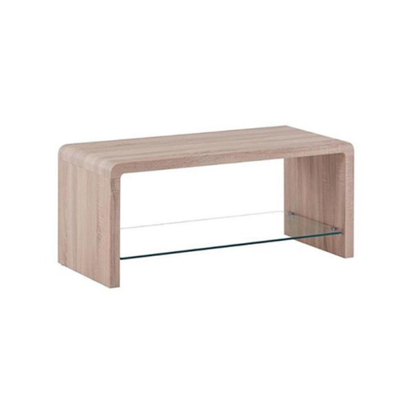 Coffee Table - U-shaped & Glass Laminate | LEUKHOME