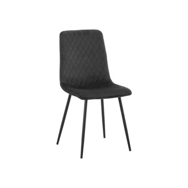 Black Velvet Dining Chair Set of 4