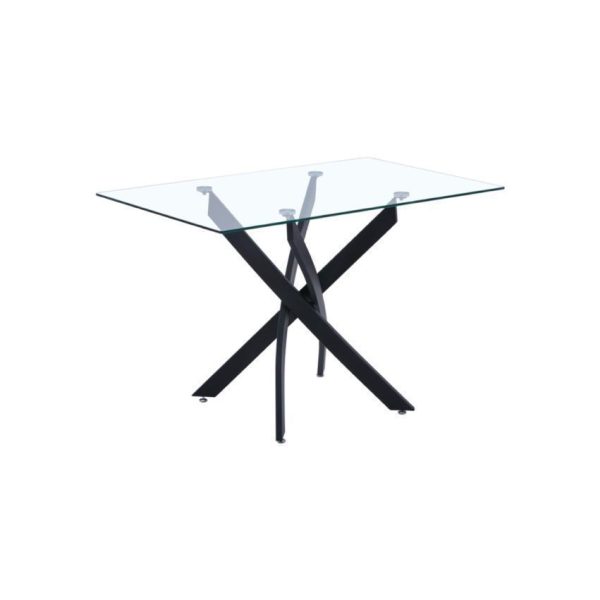 110cm Rectangular Glass Dining Table