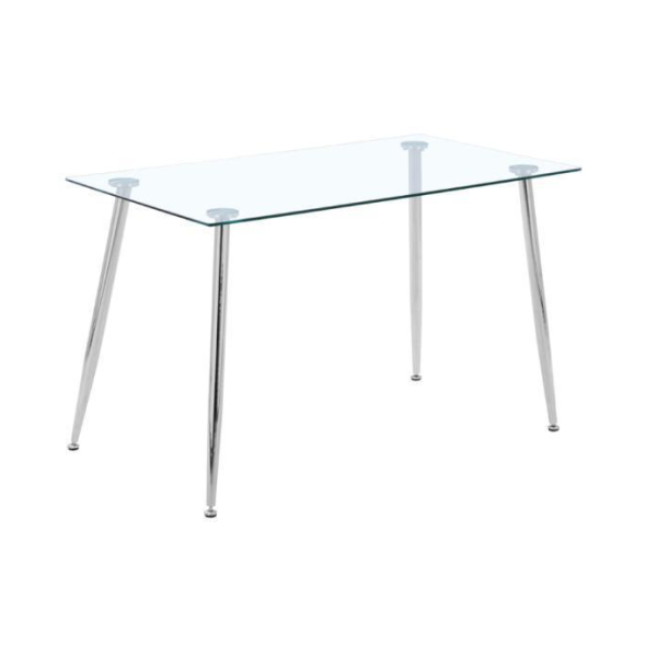 Modern Rectangular Glass Dining Table
