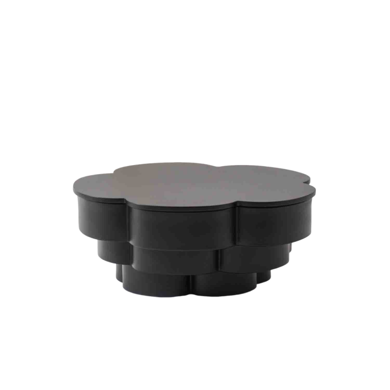 Coffee Table with Petal Shape & Storage | LEUKHOME