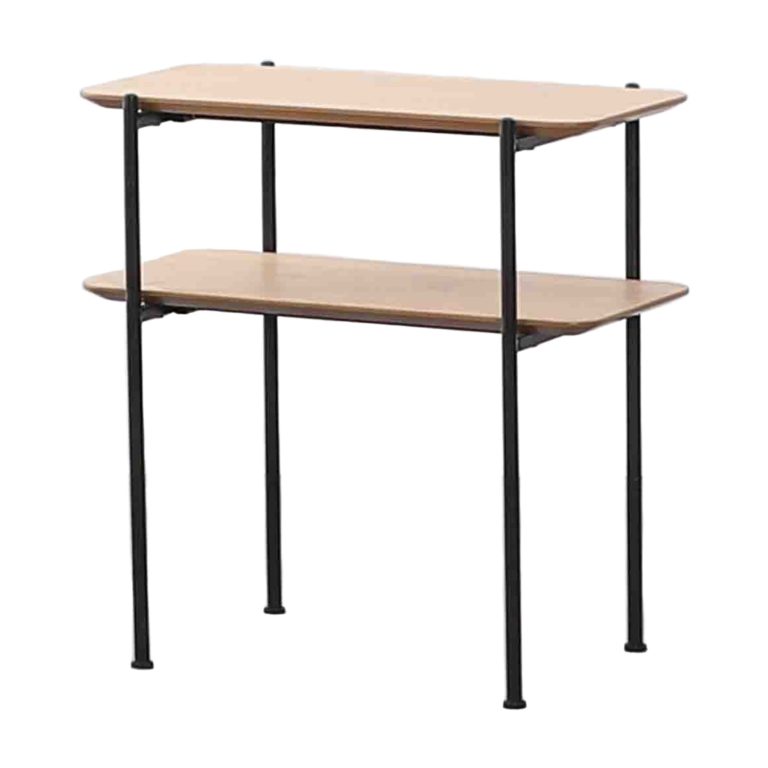 Coffee Table Oak Veneered MDF - Minimalist Wabi - Sabi Style | LEUKHOME