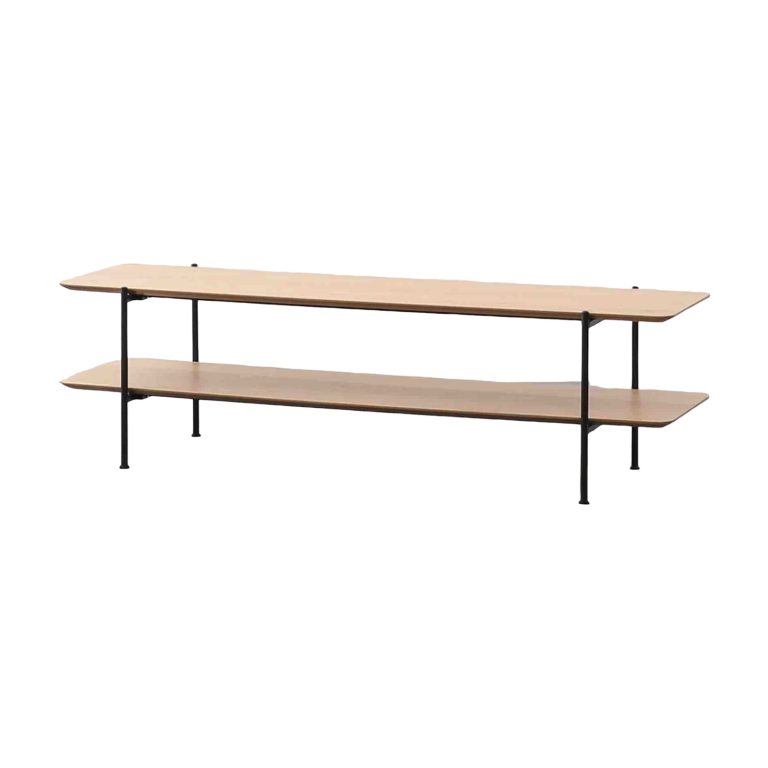 Coffee Table Oak Veneered MDF - Space Expansion | LEUKHOME