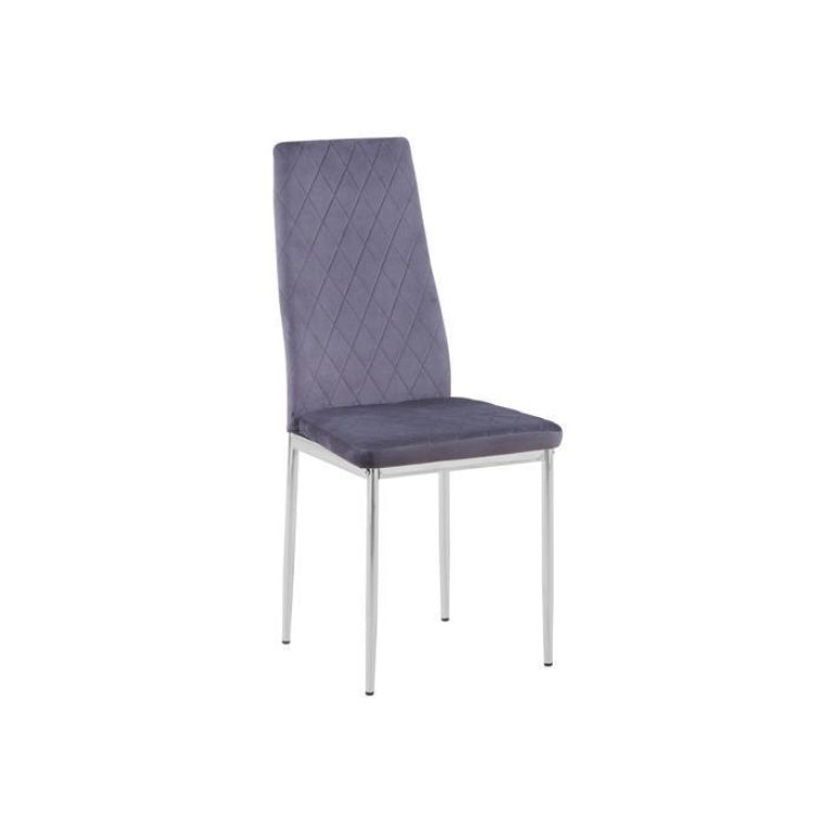Grey Fabric Dining Chair Set of 4