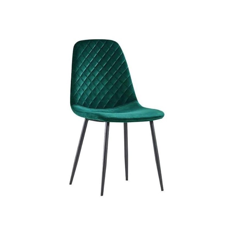 Green velvet dining chair set of 4