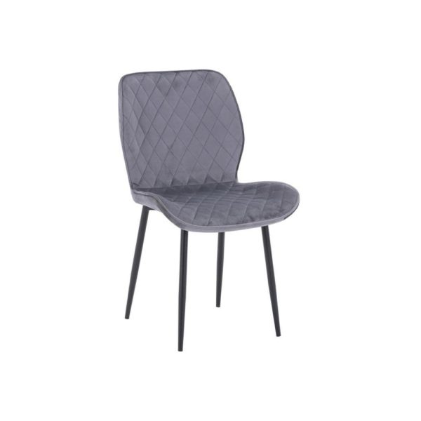 Grey Velvet Dining Chair Set of 4