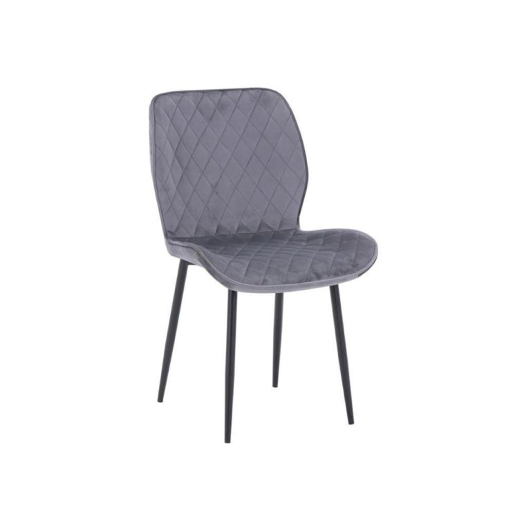 Grey Velvet Dining Chair Set of 4