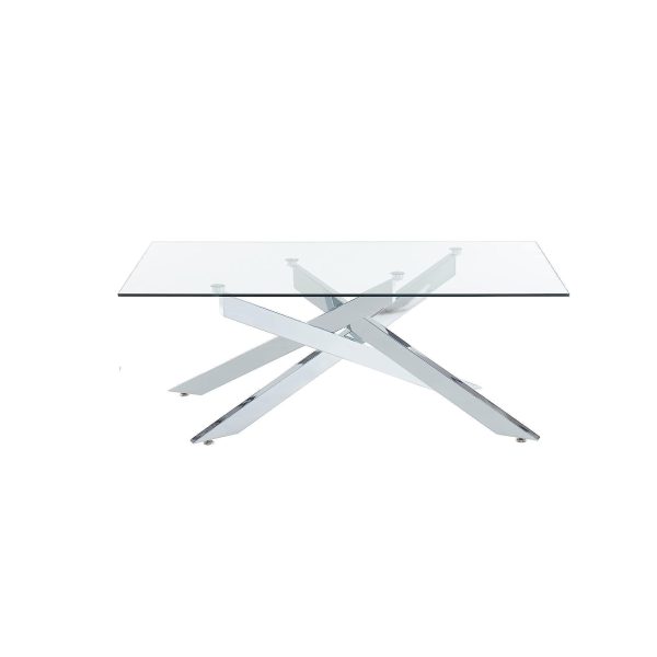 Rectangular Glass Console Table - Mirror Art Design | LEUKHOME