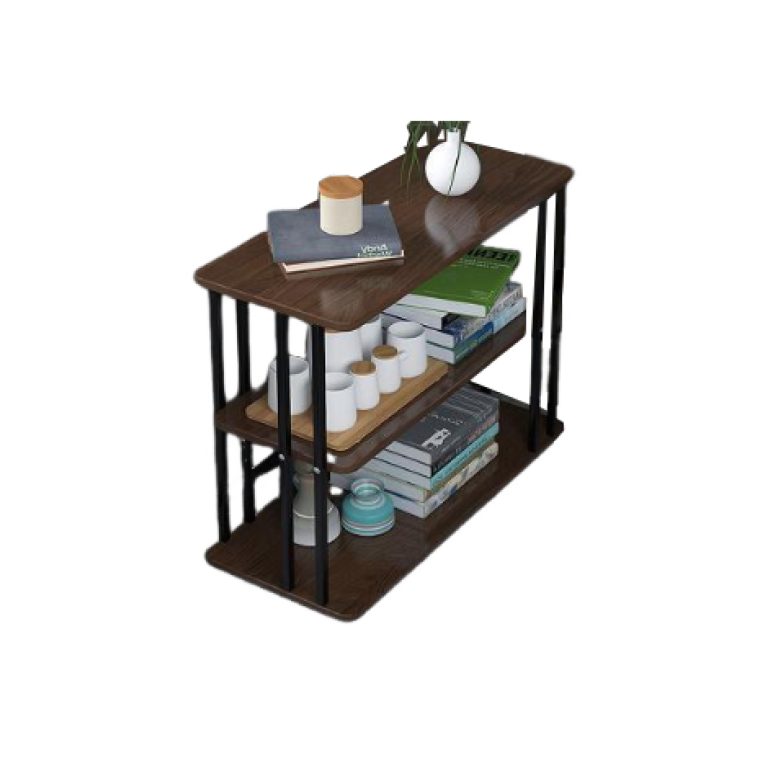 Rectangular Wooden Side Table - Step - Style Storage | LEUKHOME