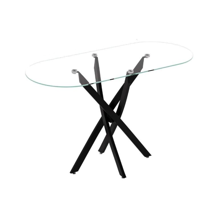 Console Table Glass - Light and Artistic Design | LEUKHOME