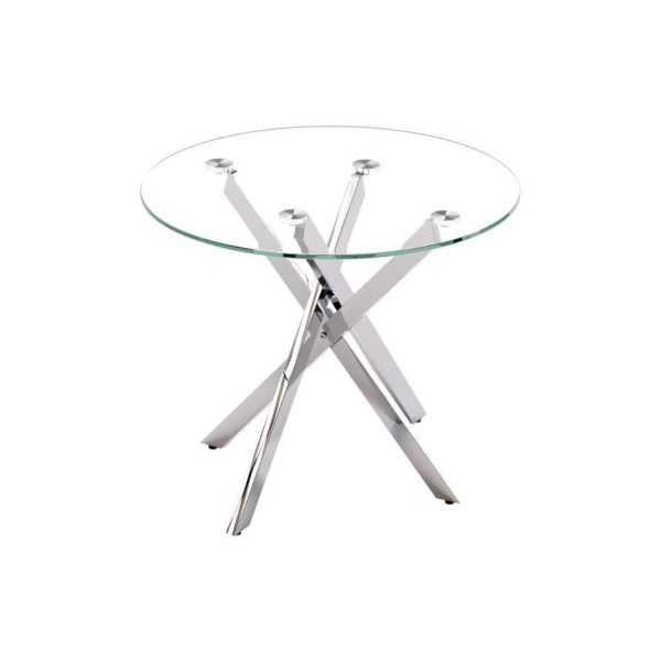 Round Glass Coffee Table - Transparent & Spacey | LEUKHOME
