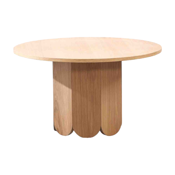 Coffee Table Oak Veneer - Petal Legs | LEUKHOME