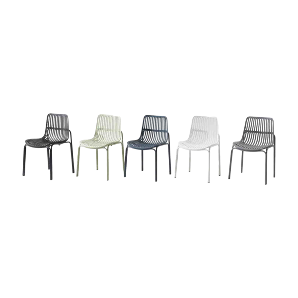 Plastic Chair PP (2 Chairs) - Breathable & Comfortable | LEUKHOME