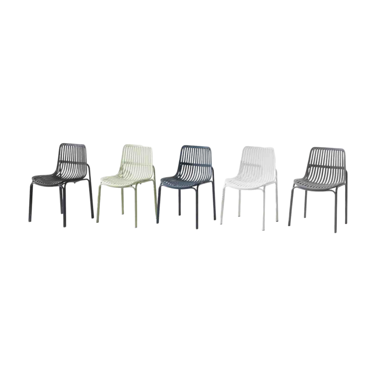 Plastic Chair PP (2 Chairs) - Breathable & Comfortable | LEUKHOME