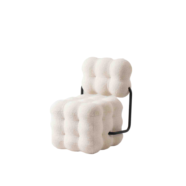 Sofa Lounge | Bubble Fleece & Metal Frame | LEUKHOME