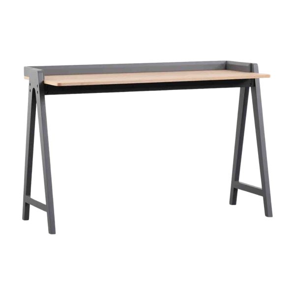 Office Table Oak Veneer MDF - Modern & Versatile | LEUKHOME