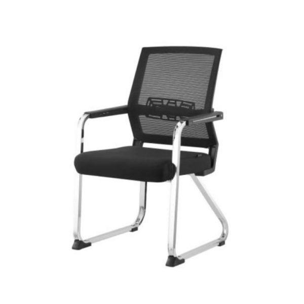 Black Mesh Fabric Ergonomic Office Chair - Comfortable & Sturdy | LEUKHOME