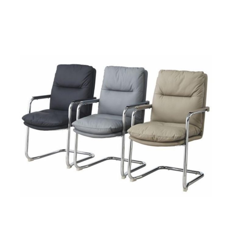 Upholstered Office Chair without Wheels - Thickened Sponge Cushion | LEUKHOME