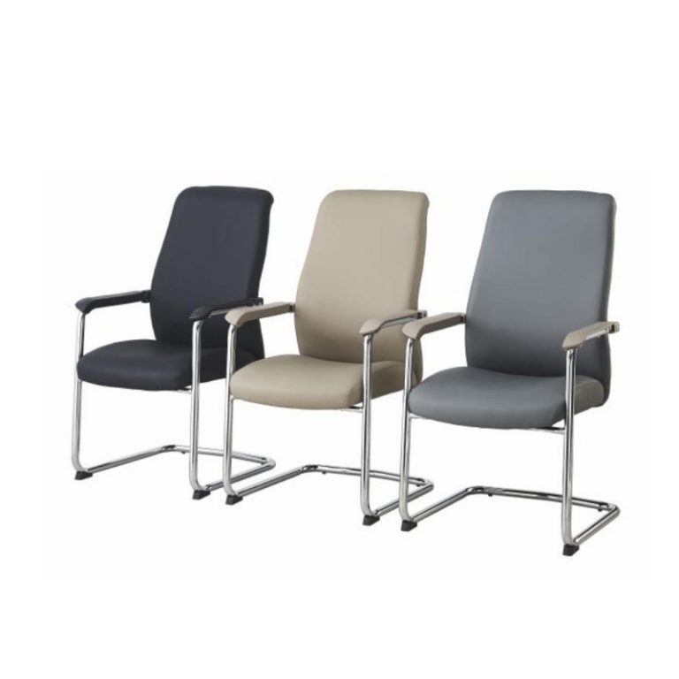 PU Office Chair - Minimalist Black/Millet Design | LEUKHOME