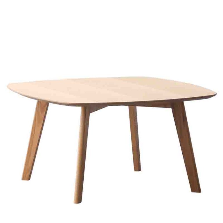 Coffee Table Oak Veneer MDF - Irregular Leaf Shape | LEUKHOME