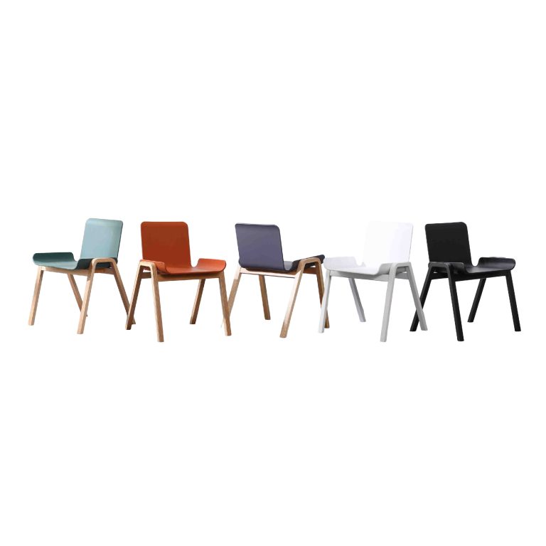 Dining Chair (2 Chairs) - Natural Back Curve Support | LEUKHOME