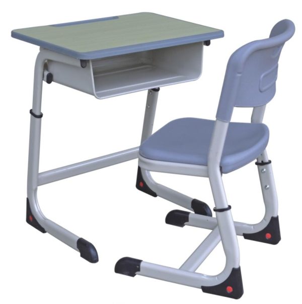 Single Desk and Chair2 Sets (2 Tables+2 Chairs) LKS103DKRY | LEUKHOME