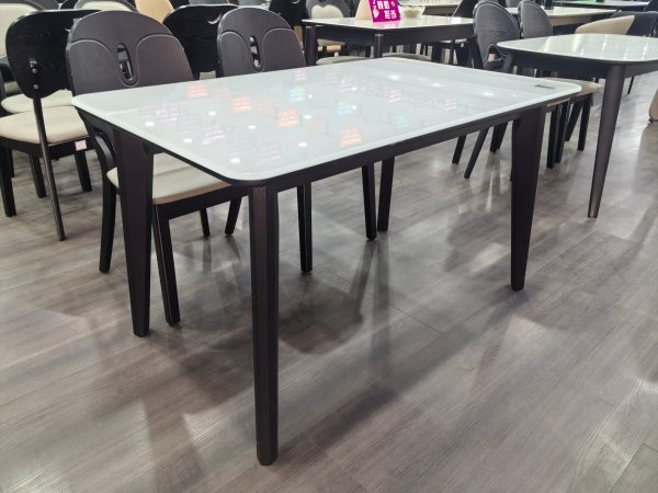Dining Table Artificial Stone Oak LKD025DTYS | LEUKHOME