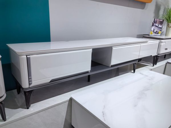 TV Stand Artificial Stone Baking Paint LKL012TSANJ | LEUKHOME