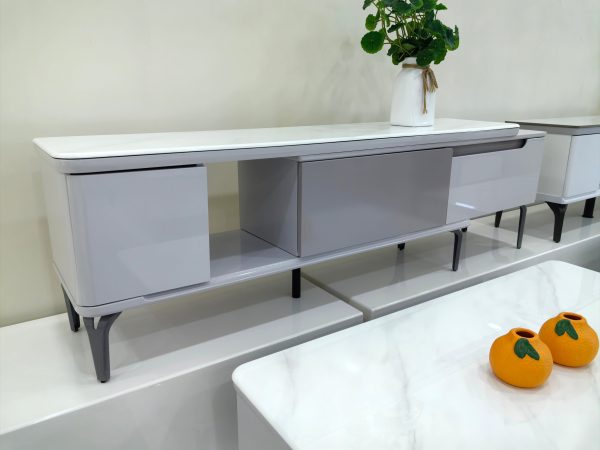 TV Stand with Durable Sintered Slab | LEUKHOME