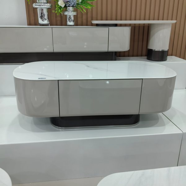 Coffee Table Artificial Stone Baking Paint LKLM1503CTFH | LEUKHOME