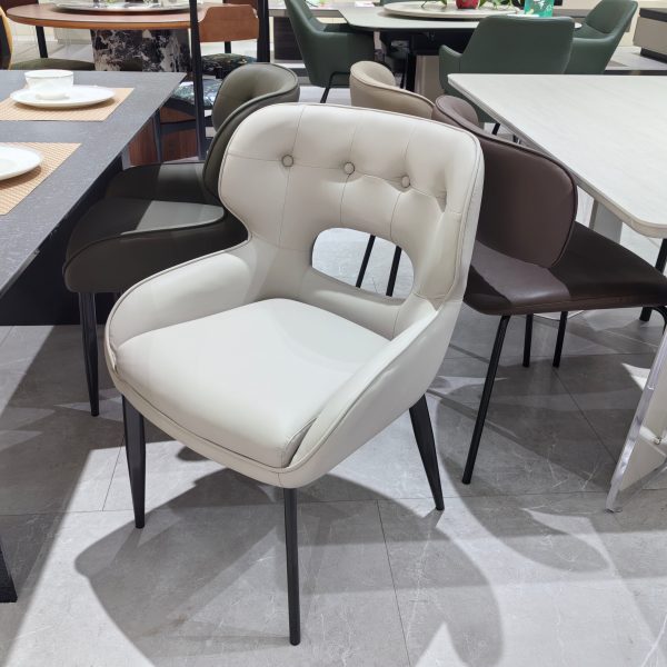 Dining Chair (2 Chairs) LKD032DCAYG | LEUKHOME