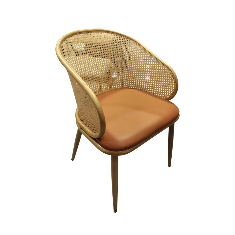 Mid Century Modern Retro Woven Comfy Chair with with armrests
