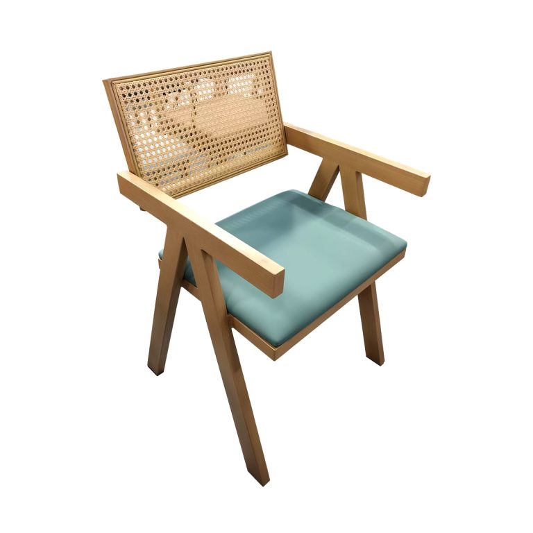 Mid Century Modern Retro Woven Comfy Chair with with armrests