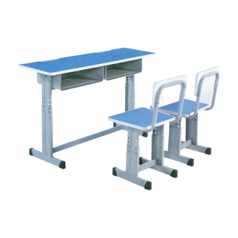 Double Desk and Chair, 1 Set (1 Table+2 Chairs) LKS103DKTSL | LEUKHOME