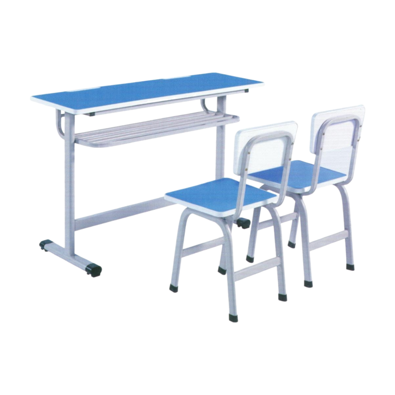 Double Desk and Chair, 1 Set (1 Table+2 Chairs) LKS105DKTSL | LEUKHOME