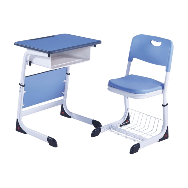 Single Study Desk and Chair, 1 Set (1 Table+1 Chair)