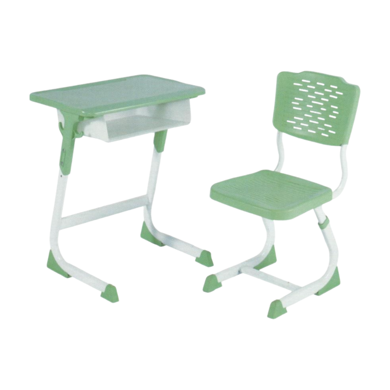 Single Study Desk and Chair, 2 Sets (2 Tables+2 Chairs)