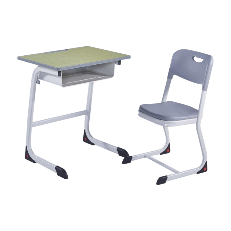 Single Study Desk and Chair, 2 Sets (2 Tables+2 Chairs)